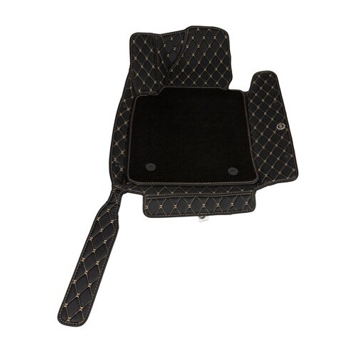 Коврики салона экокожа 5D Lexus RX350 16- с TXT вкладышами черные Арт. EK 02-00596