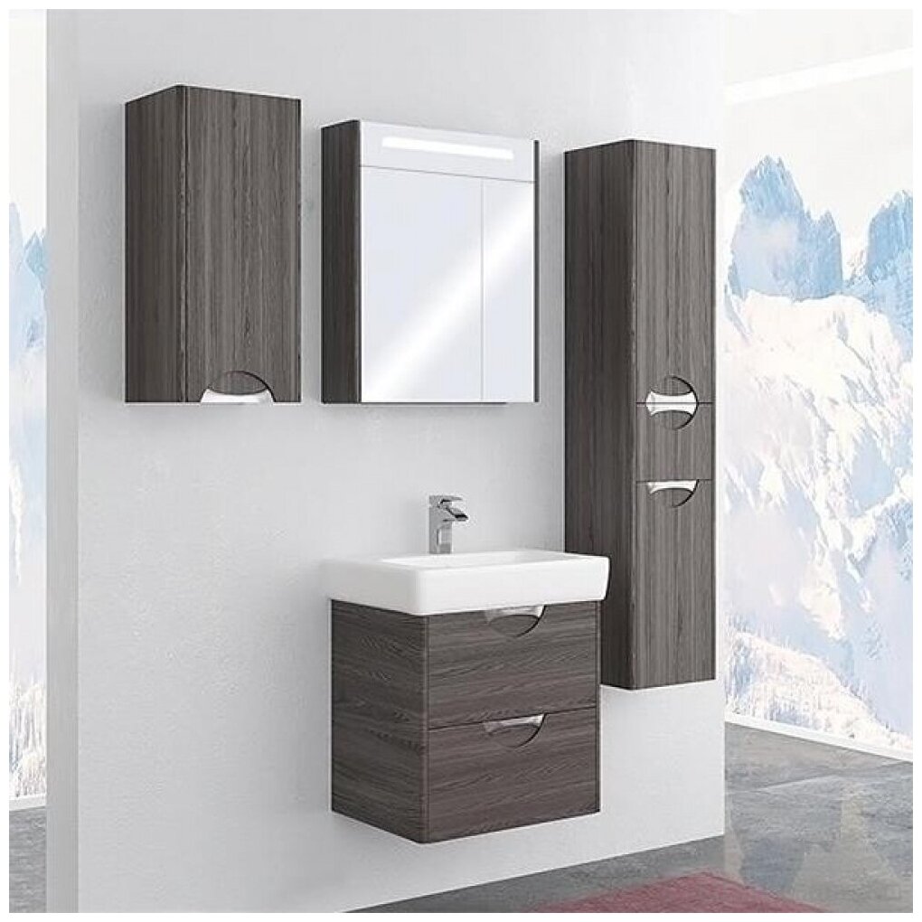 Сильва 50 1A211701SIW50 Тумба 39.5x56x44.5 см (дуб макиато) Акватон - фото №5