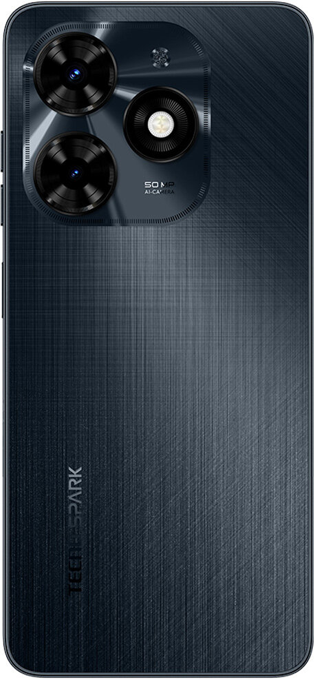 Смартфон TECNO Spark 20C 8/128 ГБ, Dual nano SIM, gravity black