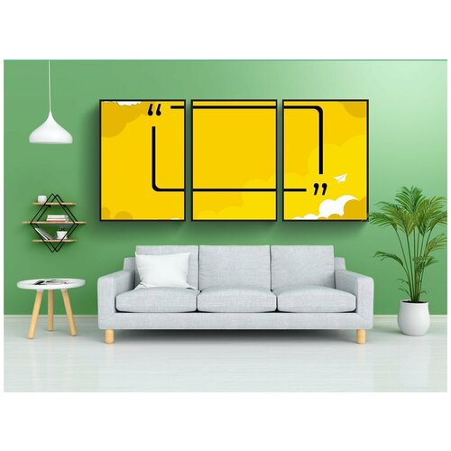 фото Набор модулных постеров для интерьера "фон, градация, geomatri" 60x90 см. в тубусе, без рамки lotsprints