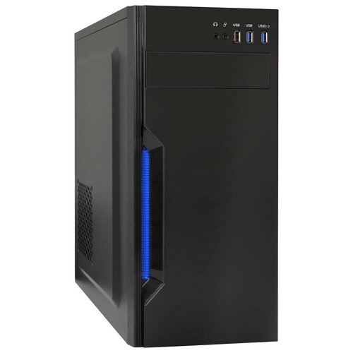 EXEGATE Корпуса EX283075RUS Корпус Miditower XP-333U Black, ATX, <без БП>, 1 USB+2 USB3.0, Audio корпус atx exegate xp 333u без бп чёрный ex283075rus