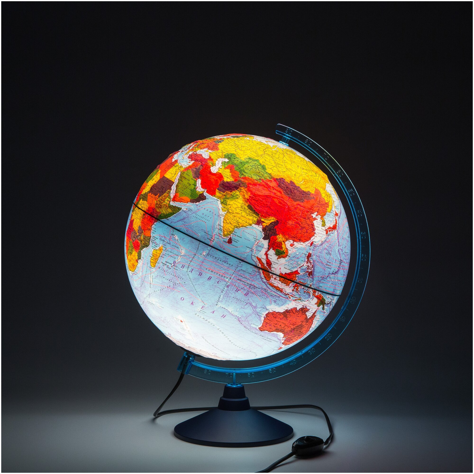 Физическо-политический глобус Земли, рельефный d-320 мм. (Ке013200233) - фото №11