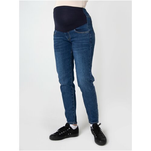 фото Джинсы для беременных мамуля красотуля мом синий деним xl