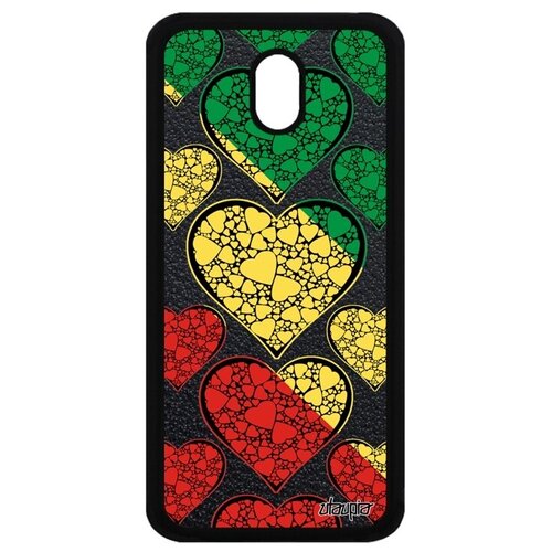 фото Защитный чехол на смартфон // galaxy j5 2017 // "флаг конго браззавиль с сердцем" дизайн туризм, utaupia, цветной