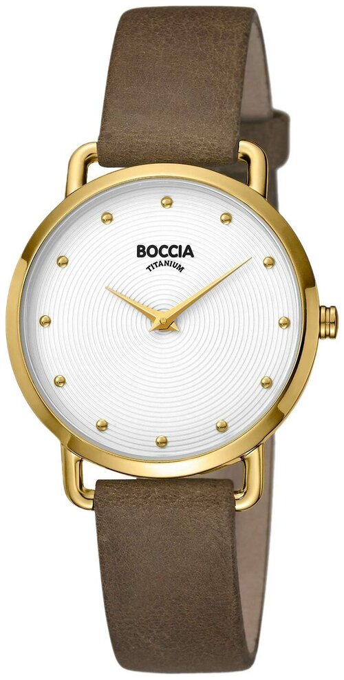 Наручные часы BOCCIA Титановые наручные часы Boccia Titanium 3314-02, золотой, белый