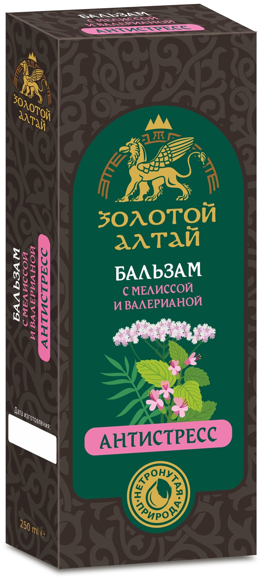 Бальзам Золотой Алтай б/алког Антистресс 250 мл x1