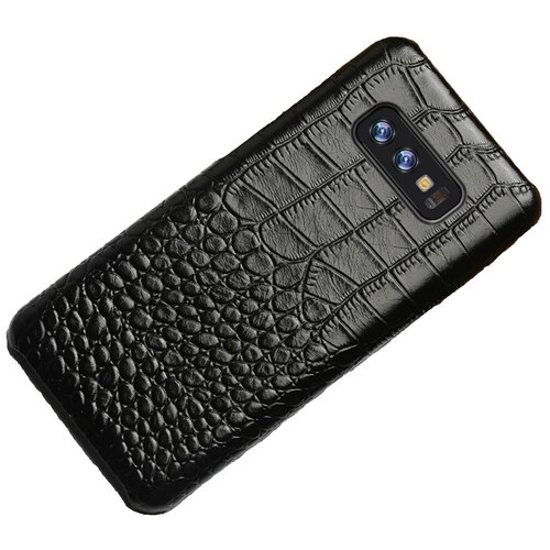 фото Чехол-накладка-бампер mypads premium для samsung galaxy note 9 sm-n960 из натуральной кожи с тиснением крокодила экзотическая неповторимая фактура ручная работа черный