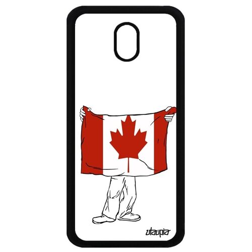 фото Защитный чехол для // galaxy j5 2017 // "флаг канады с руками" страна патриот, utaupia, белый