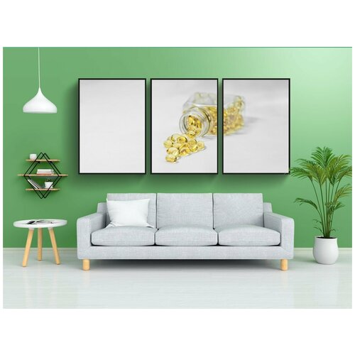 фото Набор модулных постеров для интерьера "медицинский, медицина, лечить" 60x90 см. в тубусе, без рамки lotsprints