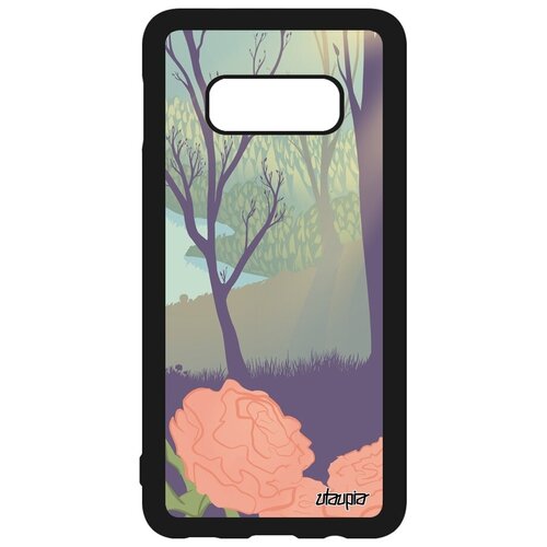 фото Защитный чехол для мобильного // galaxy s10e // "лесные розы" свет озеро, utaupia, цветной