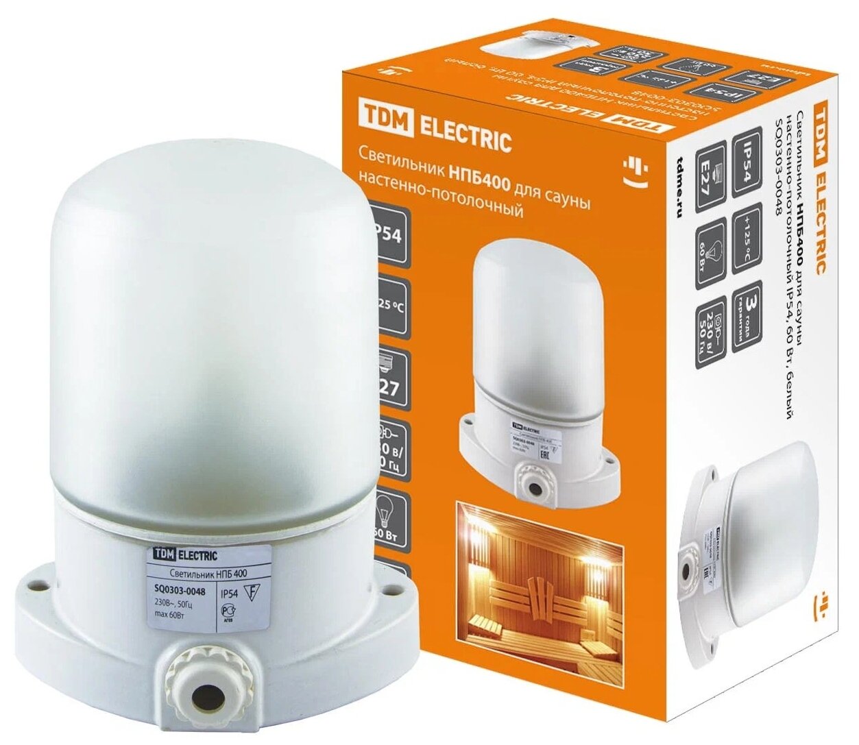 Настенно-потолочный светильник TDM ELECTRIC НПБ400 SQ0303-0048 E27