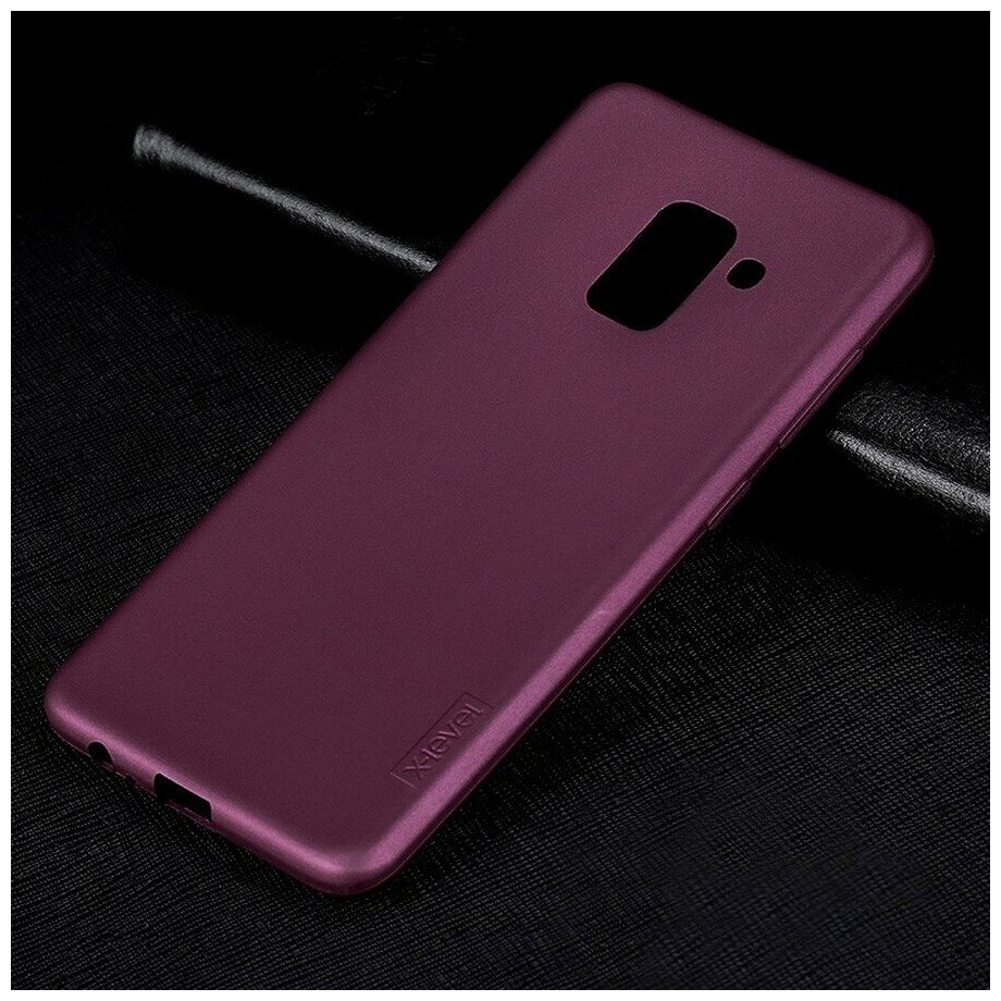 Силиконовая накладка X-level Guardian Series для Samsung J6 (2018) бордо