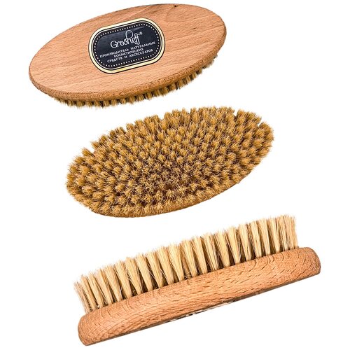 Буковая щетка для тела GROSHEFF из кабана, маленькая