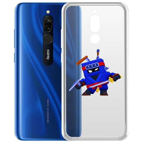 фото Чехол-накладка clear case brawl stars-ниндзя эш для xiaomi redmi 8 krutoff group