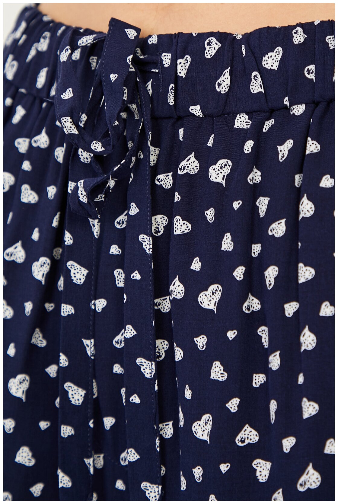 Пижама BAON Пижама с топом и шортами Baon B381008, размер: XS, синий - фотография № 5