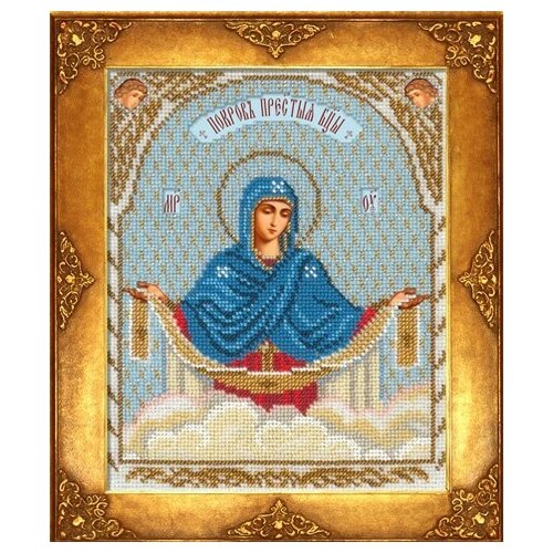 фото Набор для вышивания бисером русская искусница "покров пресвятой богородицы", 18x22,5 см, арт. 325 би