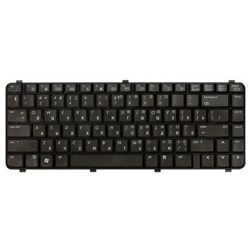 Клавиатура для ноутбука HP Compaq CQ511 CQ515 CQ610 CQ615 Series Плоский Enter Черная без рамки PN NSK-H5R0R 1009₽