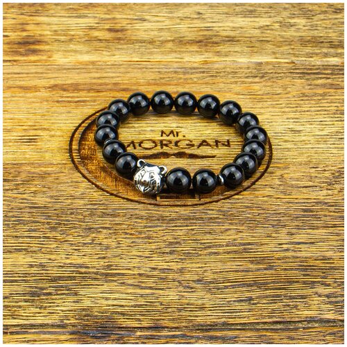 фото Браслет из крупного агата медведь sh8486, длина m (20-21 см) mr. morgan