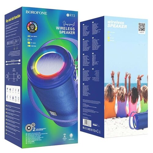 Портативная Bluetooth колонка Borofone BR13 Young, синяя