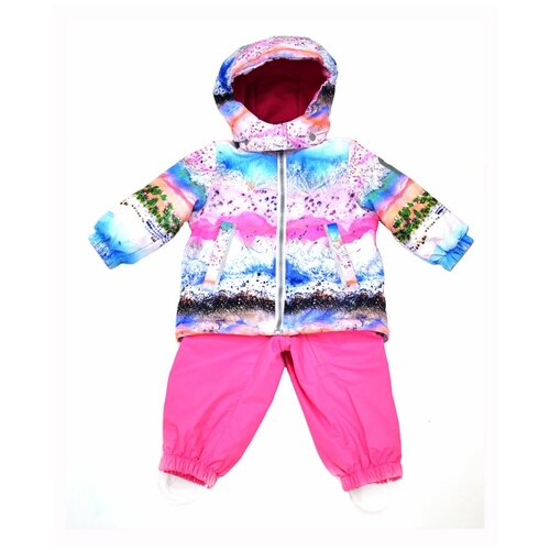 Демисезонный комплект Артель Монти, jeilyfish сине-коралловый, размер 98