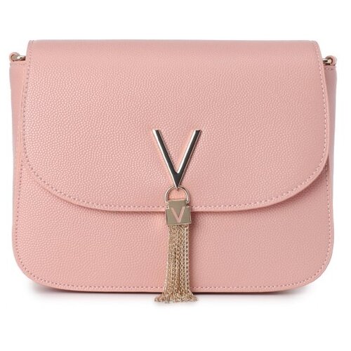 Сумка Valentino, фактура зернистая, розовый сумка с ручками valentino vbs1r404g бежевый