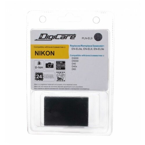 зарядное устройство digicare powercam ii для nikon en el19 Аккумулятор DigiCare PLN-EL9 / EN-EL9a, EN-EL9 для D3000, D5000, D60