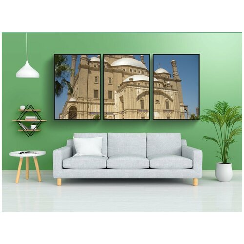 фото Набор модулных постеров для интерьера "мечеть, мохаммед али, строительство" 60x90 см. в тубусе, без рамки lotsprints