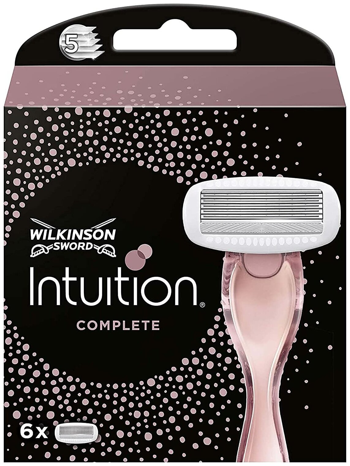 Wilkinson Sword / Schick Intuition Complete / Сменные кассеты для женского станка INTUITION Complete, f.a.b. , 6 шт.