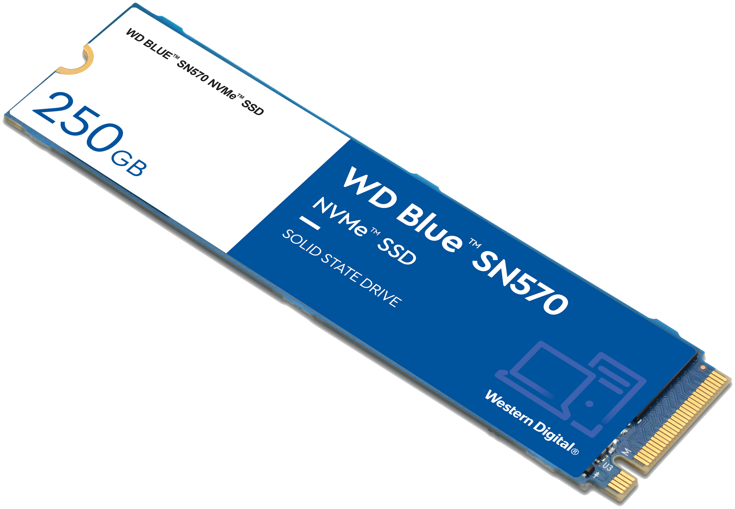 SSD накопитель WD Blue SN570 250ГБ, M.2 2280, PCI-E x4, NVMe - фото №2