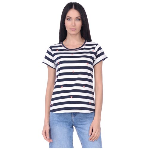 фото Футболка кор. рук. baon футболка в полоску со звёздами baon, размер: s, белый