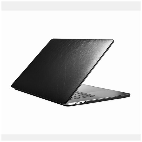 фото Чехол-накладка для macbook pro 15 2016-2019 из эко кожи,black icarer