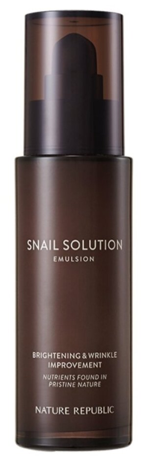 NATURE REPUBLIC Эмульсия для лица с муцином улитки Snail Solution Emulsion