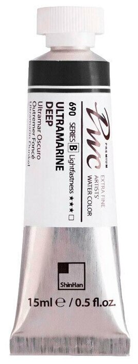 фото Краска акварельная ShinHanArt PWC, туба 15 мл 690 серый Деви A
