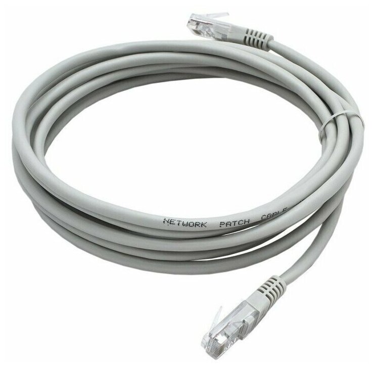 Патч-корд UTP для подключения к интернету LOVVIKAN CAT 5E 1 Гбит/с литой быстрый LAN кабель для интернета патч корд 5 метра