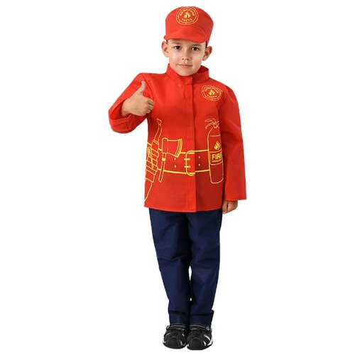 фото Костюм мчс leader toys в чехле: куртка, штаны и кепка