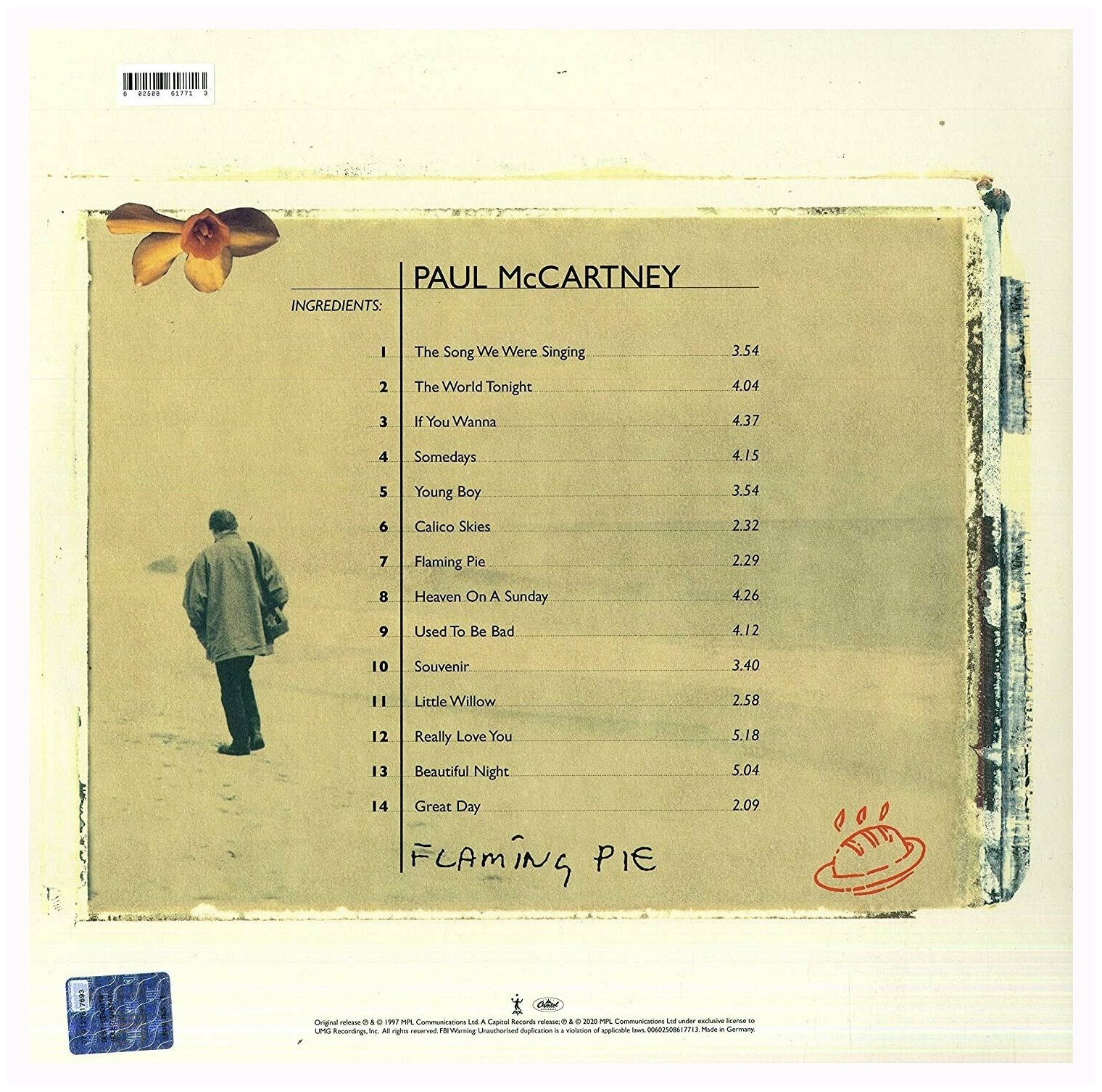 Виниловая пластинка Paul Mccartney. Flaming Pie (2 LP)