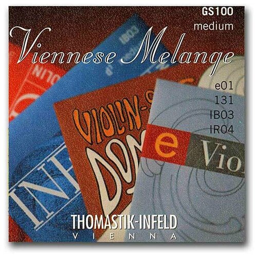 Струны для скрипки Thomastik Wiener Melange GS100 (4 шт) струна скрипичная ir01 е ми infeld red thomastik