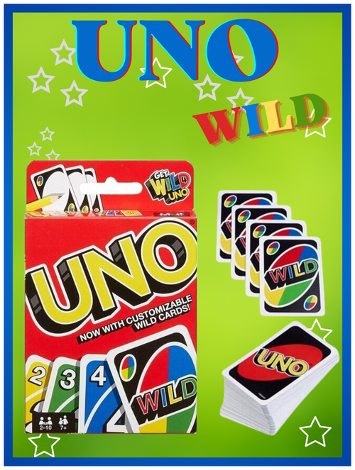 Игра настольная карточная Уно Вайлд / UNO WILD игральные карты уно / Настольная игра уно 112 карт