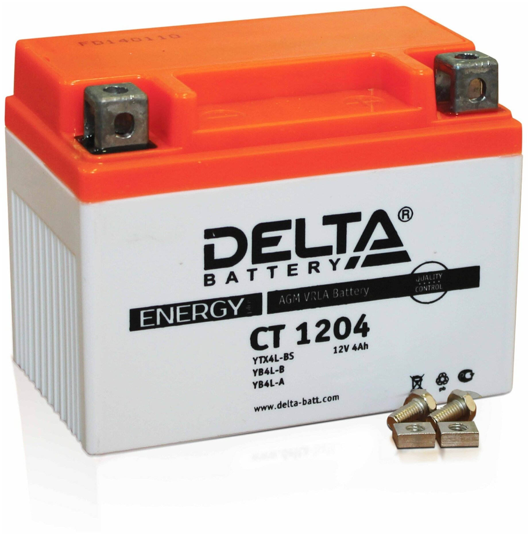 Аккумуляторная батарея Delta CT 1204 (Мото АКБ)