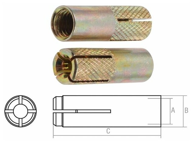 Анкер забиваемый М16х20х65 мм STARFIX (SMP-56240-1)