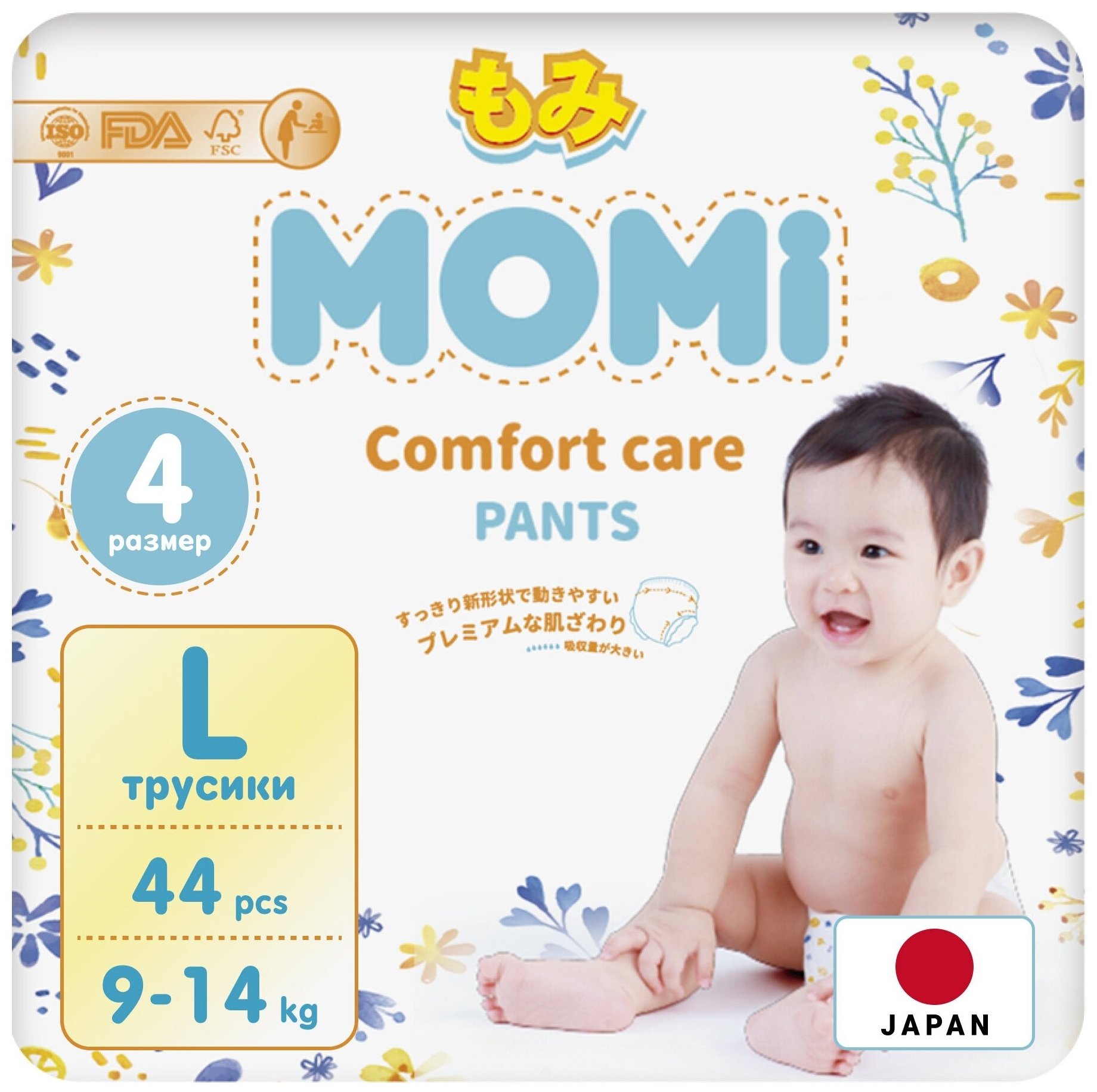 Momi трусики Comfort Care L (9-14 кг)