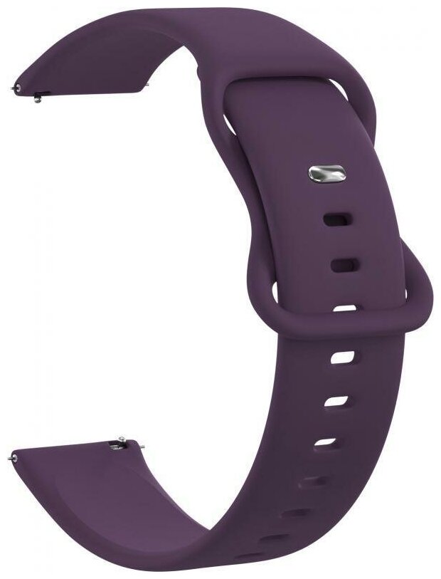 Ремешок силиконовый GSMIN Net 22 для Samsung Gear S3 Frontier / Classic / Galaxy Watch (46 mm) (Фиолетовый)