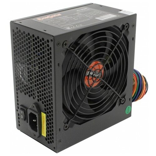 Блок питания 600W ExeGate XP600 ATX PC black 12cm fan 24p4p 68p PCI-E 3SATA 2IDE FDD кабель 220V в комплекте 354000₽