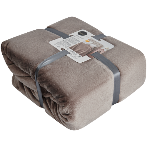 Плед Inspire Flamingo 200x220 см микрофибра цвет серо-коричневый