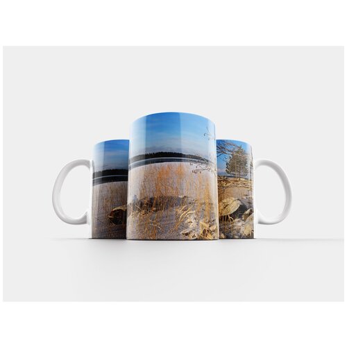 фото Кружка "мокрый снег, тростник, зима" 320 мл lotsprints