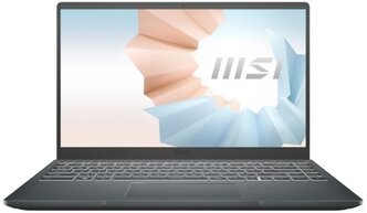 14" Ноутбук MSI Modern 14 B11MOU-452RU (1920x1080, Intel Core i5 2.4 ГГц, RAM 8 ГБ, SSD 512 ГБ, Win10 Home), 9S7-14D314-452, карбоново-серый