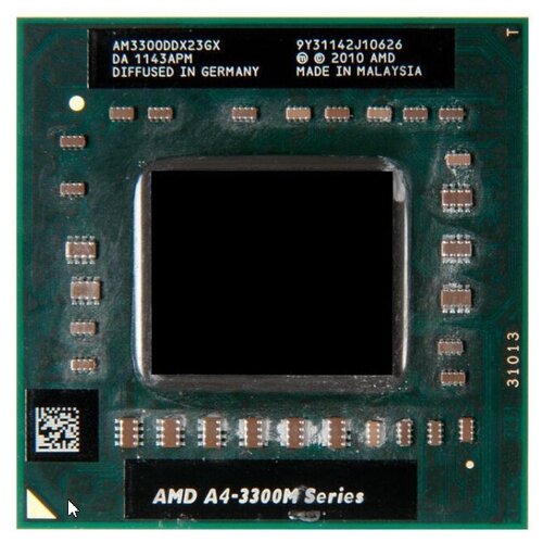 Процессор для ноутбука A4-3300M AM3300DDX23GX с разбора процессор для ноутбука a6 4400m am4400dec23hj с разбора
