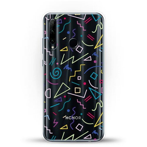 фото Силиконовый чехол цветной узор на honor 10i andy & paul