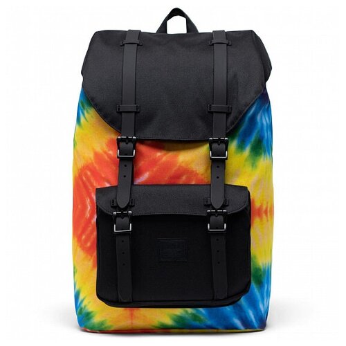 фото Городской рюкзак herschel little america mid-volume 17, rainbow tie dye