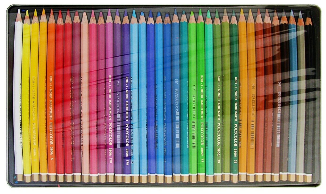 Карандаши цветные художественные Polycolor 3825, 36 цветов KOH-I-NOOR - фото №20